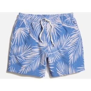 Marine Layer Men Blue Terry Cloth Lounge Shorts Medium New With Tags